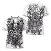 Summer New Men's Top 3D Printed Cross Pattern Comfortable Casual Fashion Trendy T-shirt Street Fashion Short Sleeve Plus Size