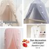 Mosquito Net Hanging Tent Star Decoration Baby Bed Crib Canopy Tulle Curtains for Bedroom Play House Tent for Children Kids Room