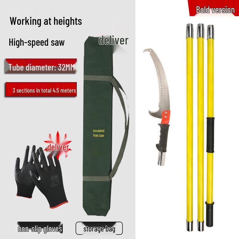Telescopic Insulated Pruner: Multifunctional High Branch Hand Saw for Safe Tree Trimming