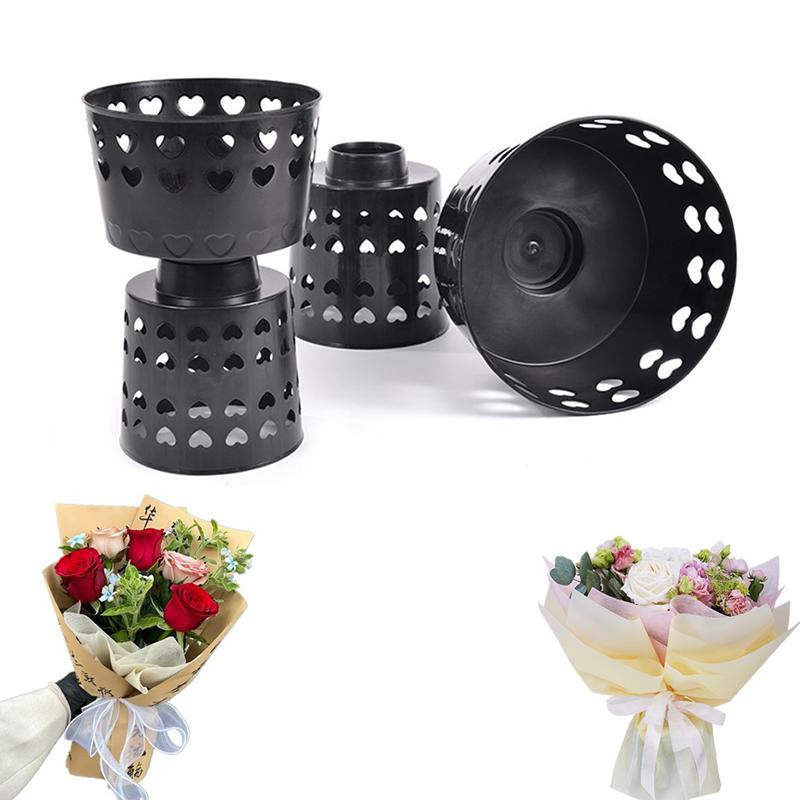 Plastic Flower Packaging Liner Plant Stand Stands Packing Material Fixing Bouquet Base Arrangement Floral Supplies