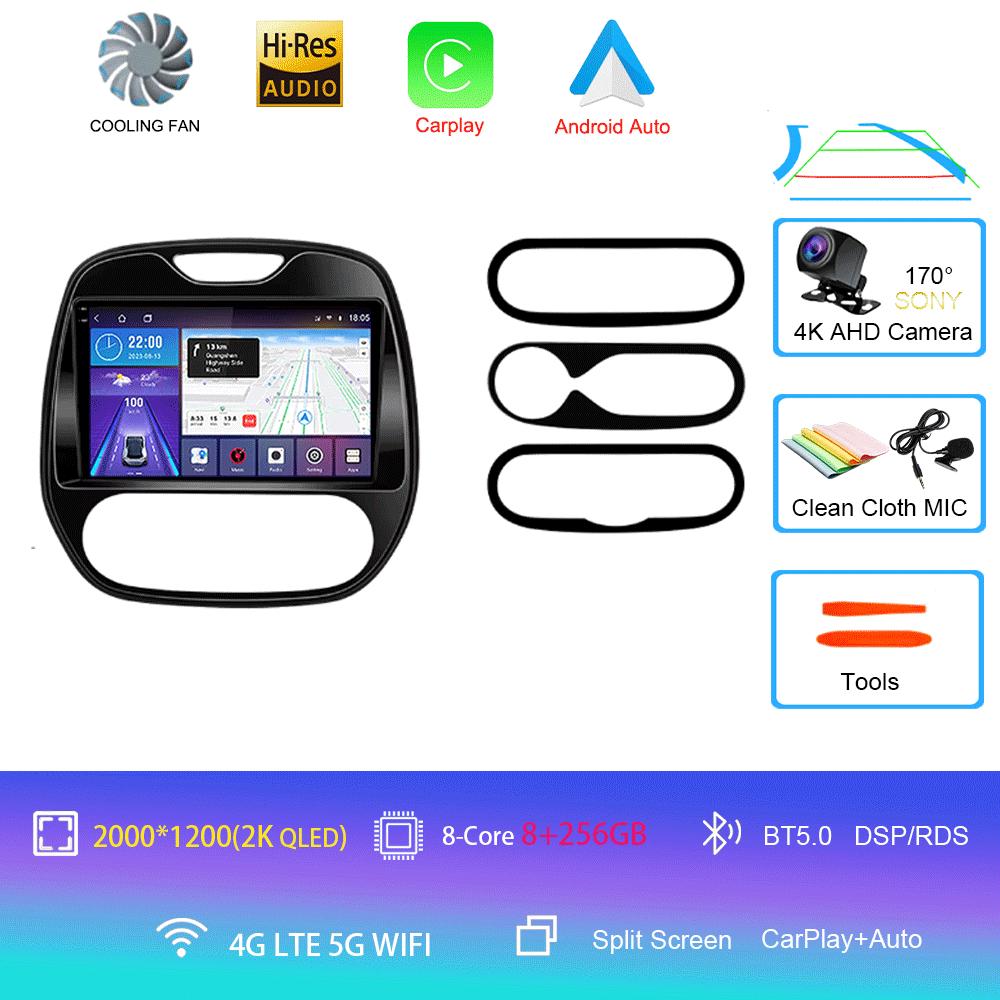 Auto Radio Android 14 For Renault Captur CLIO Samsung QM3 2011-2020 Multimedia Player Wireless Carplay No 2Din DVD Head Unit