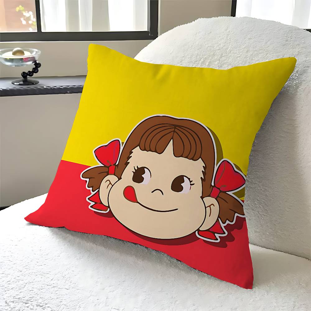 

Cartoon CUTE M-Milky P-Peko-chan Pillow Gift Home Office Decoration Pillow Bedroom Sofa Car Cushion CoverPillow Case 12x12Inch