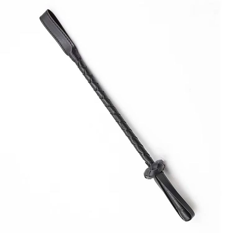 56cm PU Leather Riding Crop Whip - Fetish Sex Toy for SM Spanking Bondage Adult Game for Women