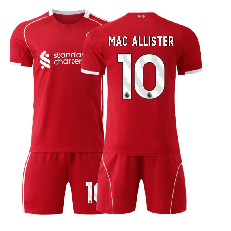 2 Liverpool domácí č.. 1 dres Salah Wirtz Isaac fotbalový dres sada pánská 2 Rota