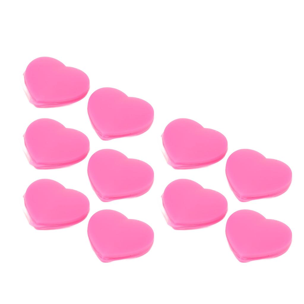 10 PCS Tennis Racket Vibration Dampener Heart Shape Silicone Tennis Shock Absorber Pink