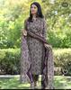 Indisk kvinnedesigner Kurta Pant Dupatta-sett Bollywood topptunika Kurti Salwar-dresskjole