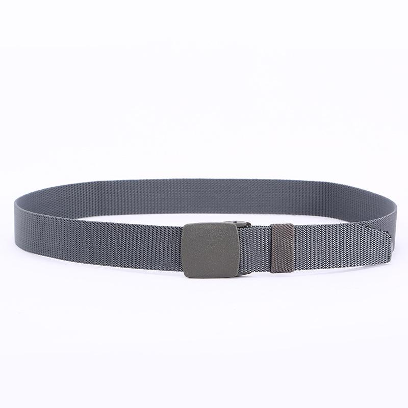 Unisex Canvas Belt with Automatic Buckle - Military Training, Casual Jeans, No-Metal Design