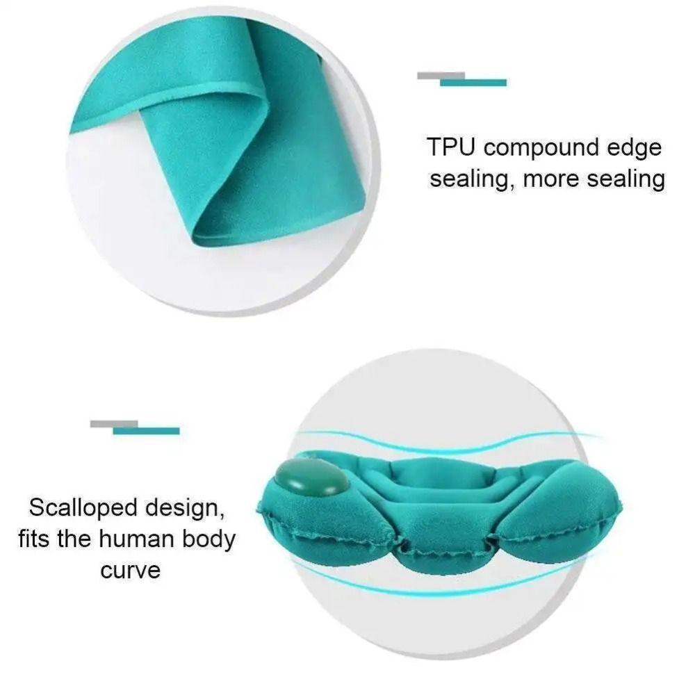 Waist Protection Inflatable Lumbar Pillow Inflatable Ultralight Seat Pads Comfortable Chair Waist Cushion for Home Office Car
