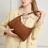 Fashion Women's Suede Portable Crossbody Shoulder Bag Red New Autumn and Winter Large-capacity High-end Leather Underarm Bag