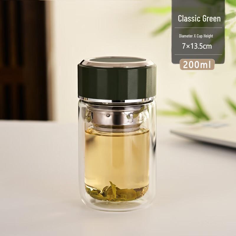 Shangqi Double-Wall Glass Tea Cup