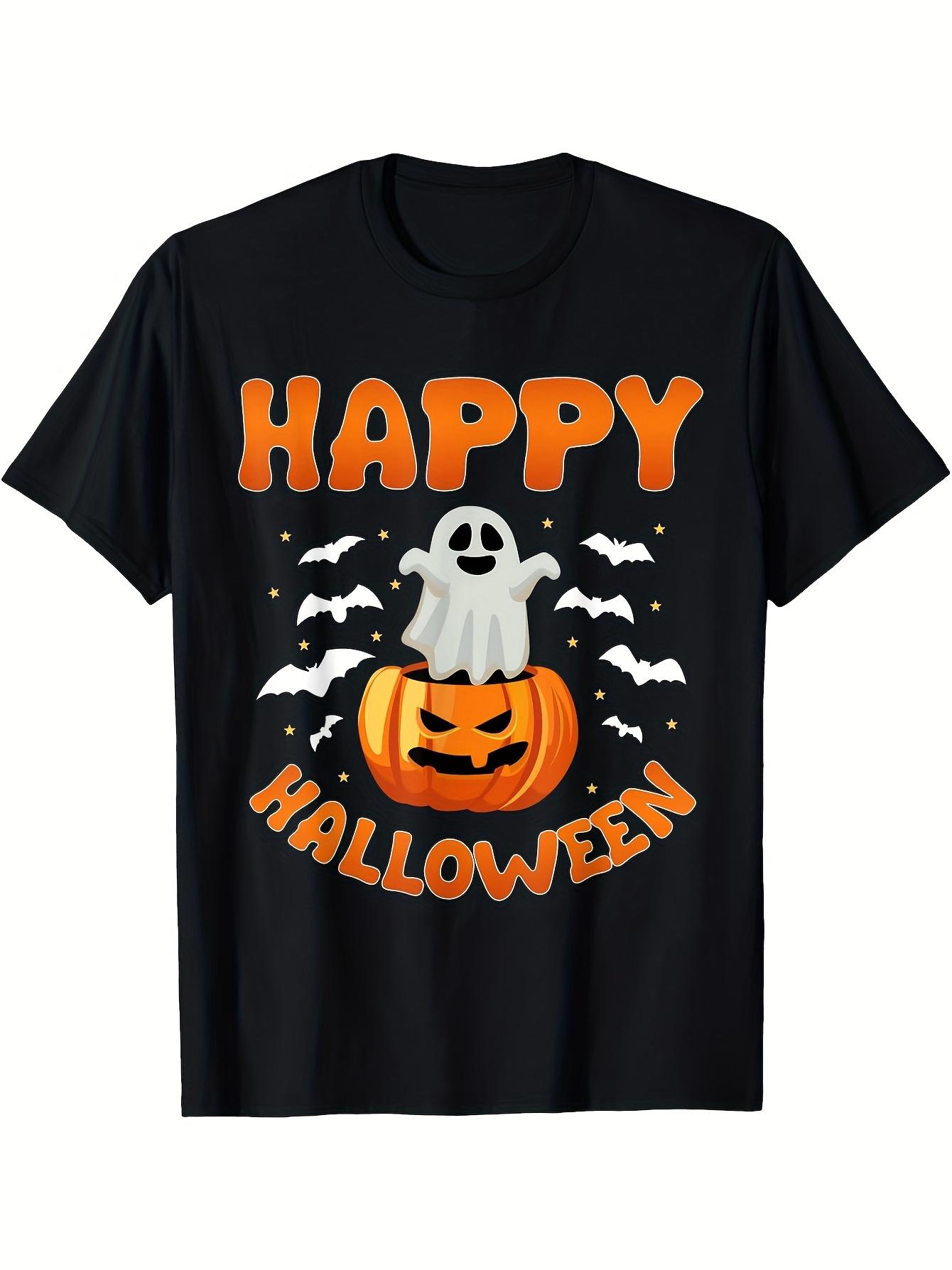 T-Shirt Y2K Happy Halloween Black S