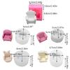 Mini Sofa Chair 3D Silicone Mold Flexible Candle Wax Soap Making Mould DIY Craft for Make Chocolates Hard Candy Dessert