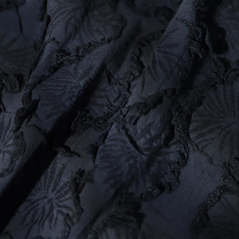 Lotus Leaf Linen-Cotton Jacquard Fabric Shirt Jacket Pillow Cover