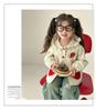 Girls' Ruffle-Trim Hooded Windbreaker - Strawberry Spring/Autumn Jacket