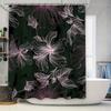 Vintage Floral Shower Curtain Waterproof Home Decor Bathrooms Decoration Bathroom Supplies White Bathtub Backgrounds Wall Hangin