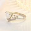 Sace Gems Classico anello in lega di rame con zirconi, gioielli da donna, promessa di matrimonio, regalo per feste
