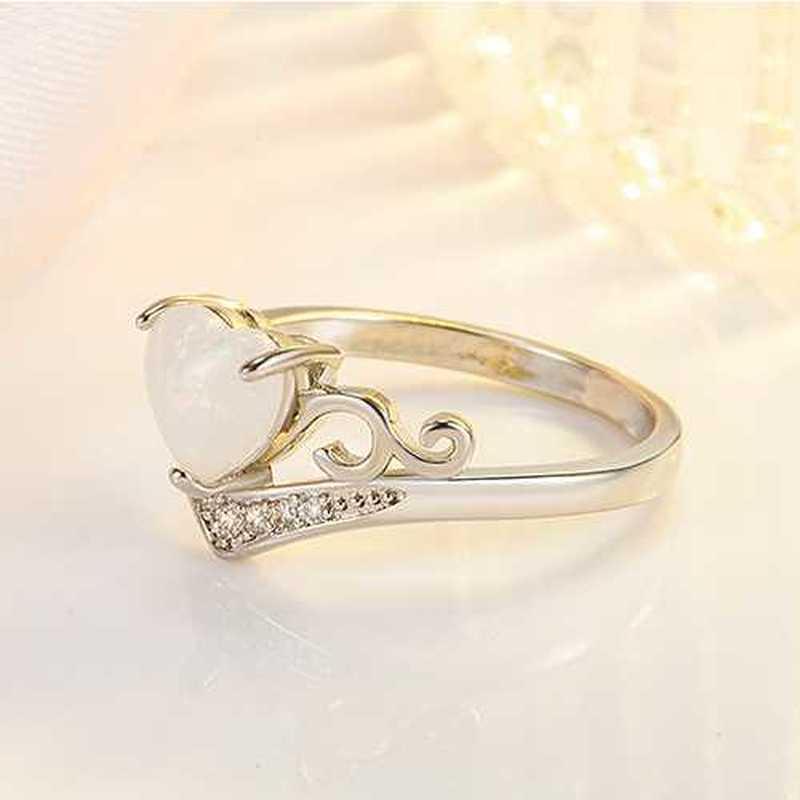 Sace Gems Classico anello in lega di rame con zirconi, gioielli da donna, promessa di matrimonio, regalo per feste