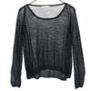 SEE BY CHLOE Long Sleeve Alpaca Blend Sheer Sweater USA 2 Black Knit Women Used