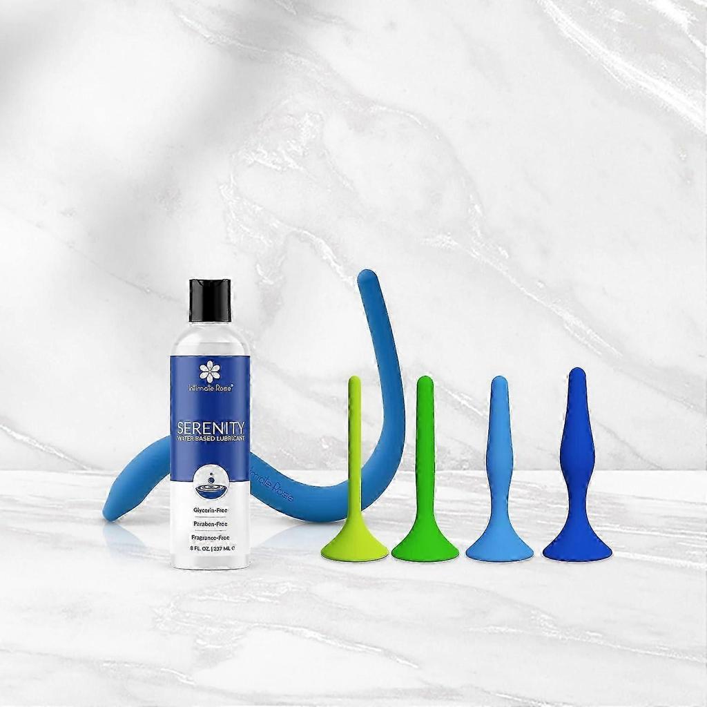 Rectal Dilator Training Set For Men And Women - Pelvic Floor Therapy Tools - Medical Grade Silicone, 4 Pack, Sizes 1-4 Black