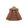 MLB Boston Red Sox FW24 Parka Down Jacket Mid Length Unisex Brown 3ADJEC736-43BRS