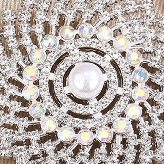 Sunflower Brooch Pin for Women, Rhinestones Inlaid Badge for Dress, Coat, Shawl, Decorative Collar Pin for Mother, Wedding