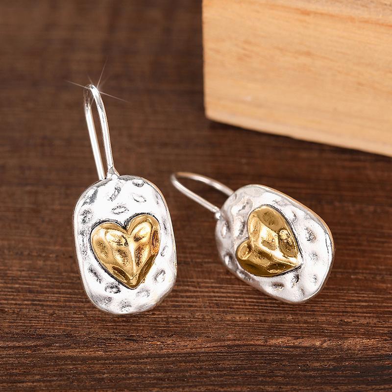 Romantic Heart Retro Vintage Earrings for Women