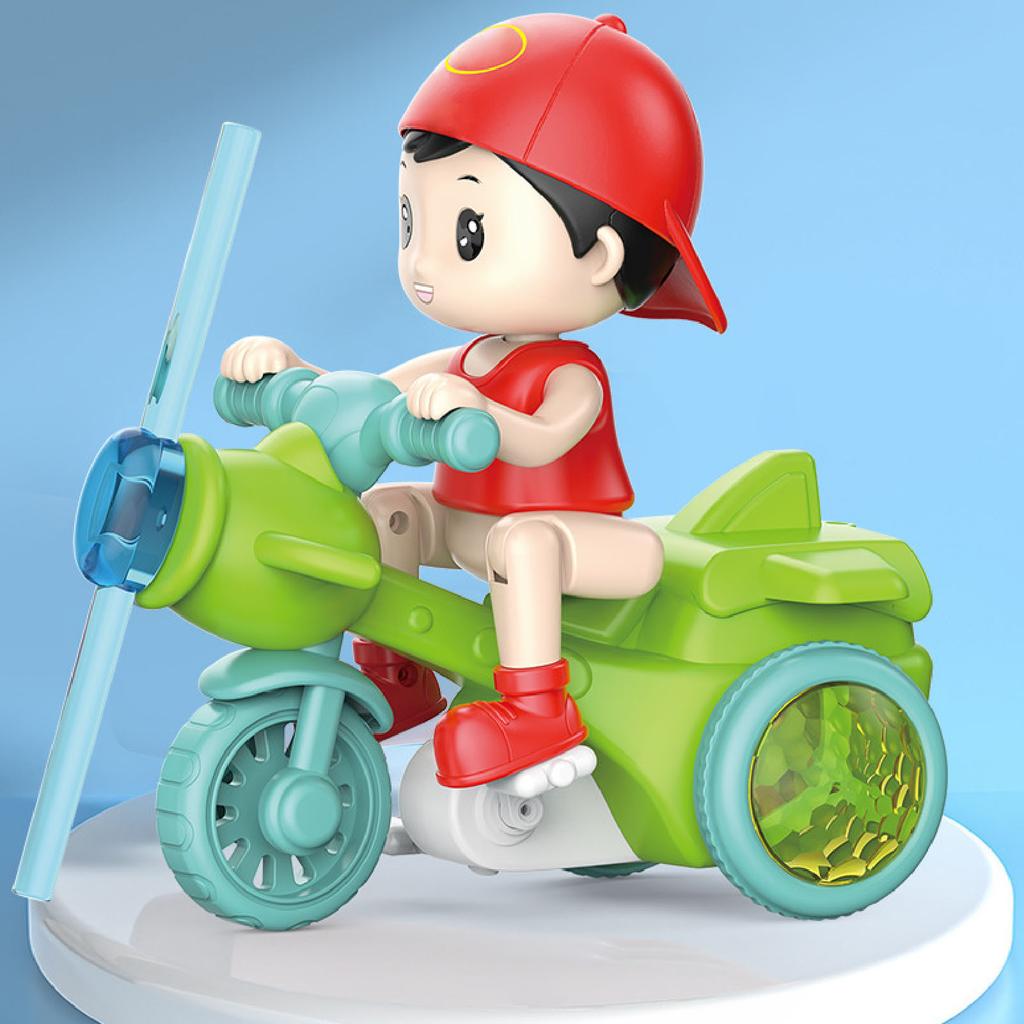Electric Tricycle Toy Cool Light Dynamic Music Removable Cute Look Trike Musical Toy for Baby Toddlers