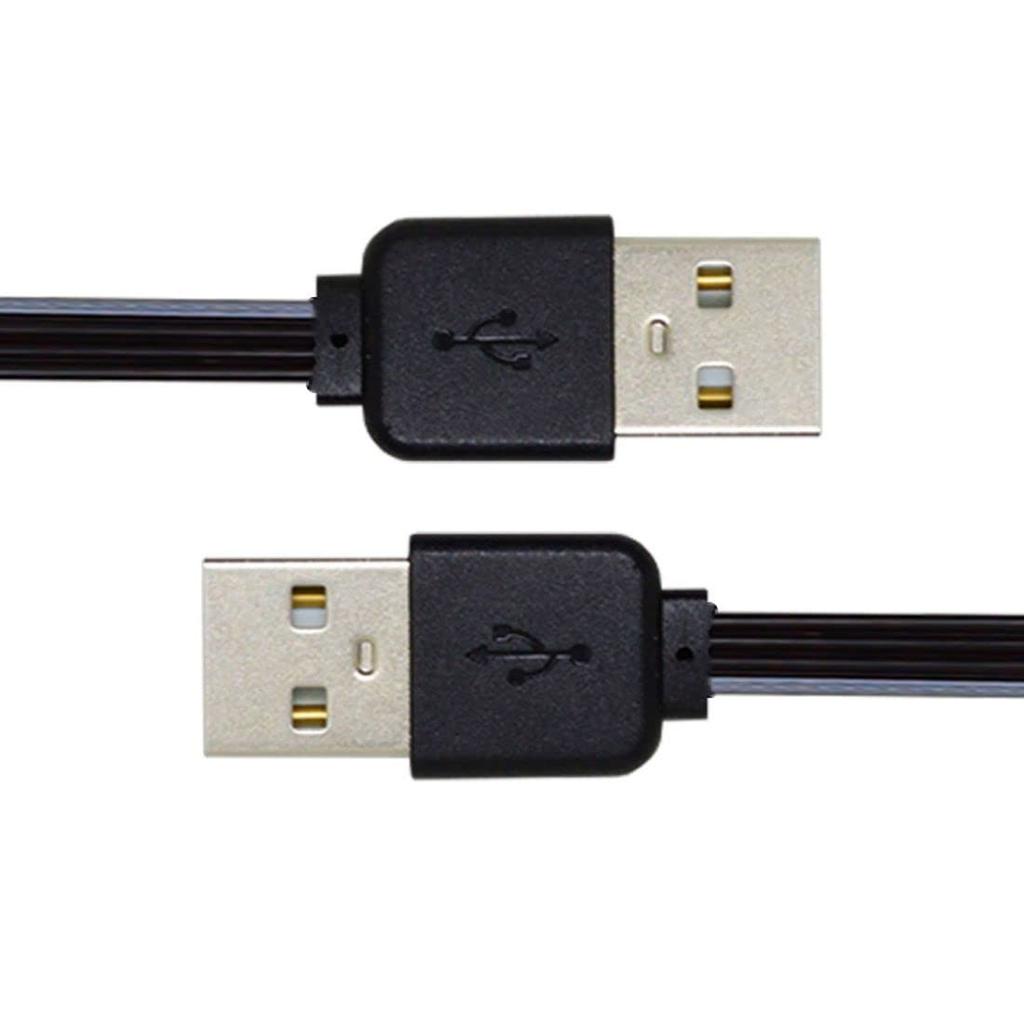 Chenyang USB Kurz Flach USB Typ A Stecker auf Stecker 4 Adern 5V 2A Lade-Datenverlängerung Silikonkabel 4 Adern 30AWG 13cm 2.0 Kabel, 2.0