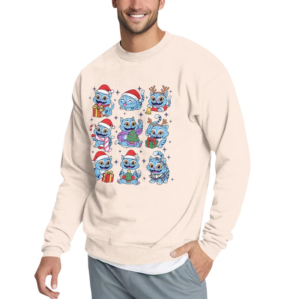 Men's Casual Sweatshirt With Fun Film-Themed Print