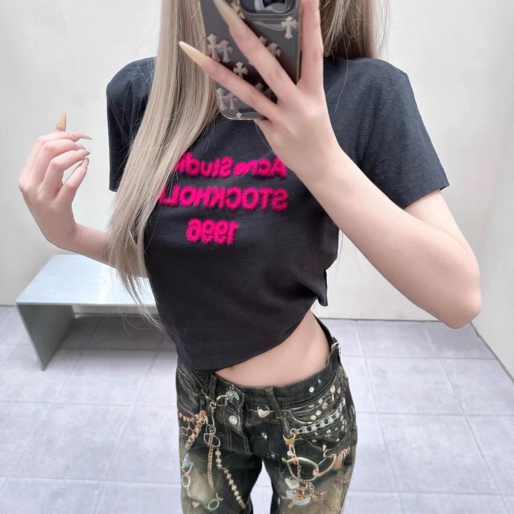 Women's Spring/Summer White Long Sleeve Letter Print Loose T-shirt