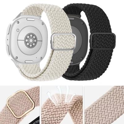Braided Solo Loop for Samsung Galaxy Watch 8/8 Classic Strap Adjustable Nylon Belt Bracelet Correa Galaxy Watch 8 44mm 40mm Band