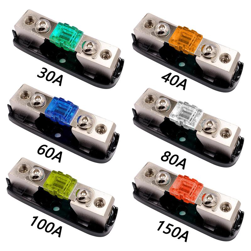 MINI AGU 32V Car Stereo Audio Fuse 30A 40A 60A 80A 100A 150A