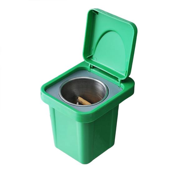 

Мусорное ведро-пепельница с крышкой, съемный внутренний контейнер из нержавеющей стали, тяжелый