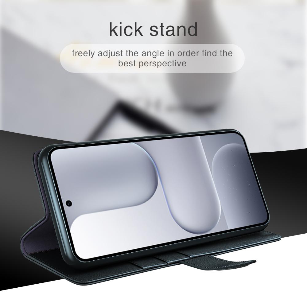 For Honor 500 5G Case Genuine Split Leather Phone Cover with Wallet Stand