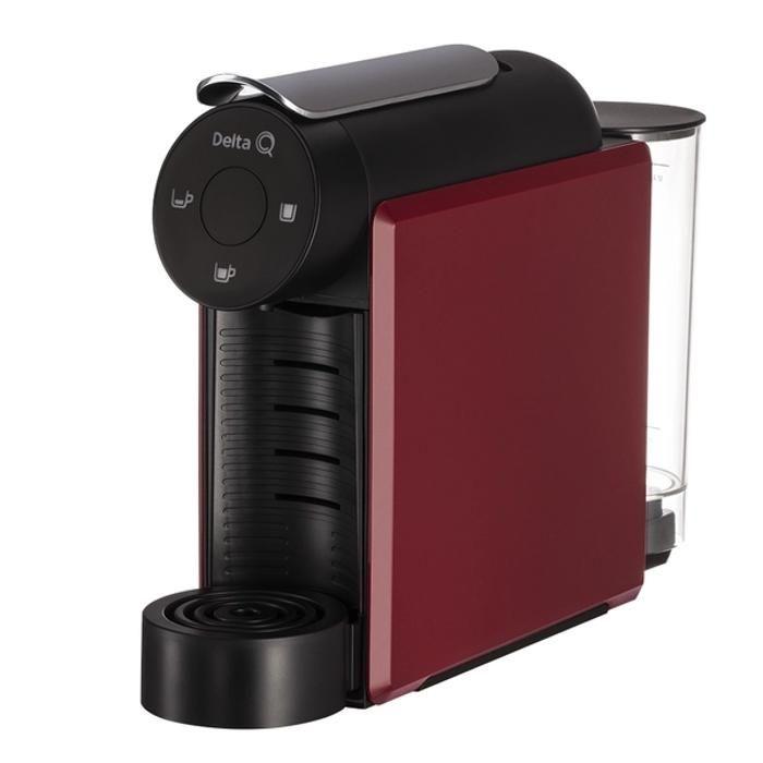 Machine À Café - DELTA Q - Mini Qool - Rouge - 1200 W - Compatible Capsules Delta Q