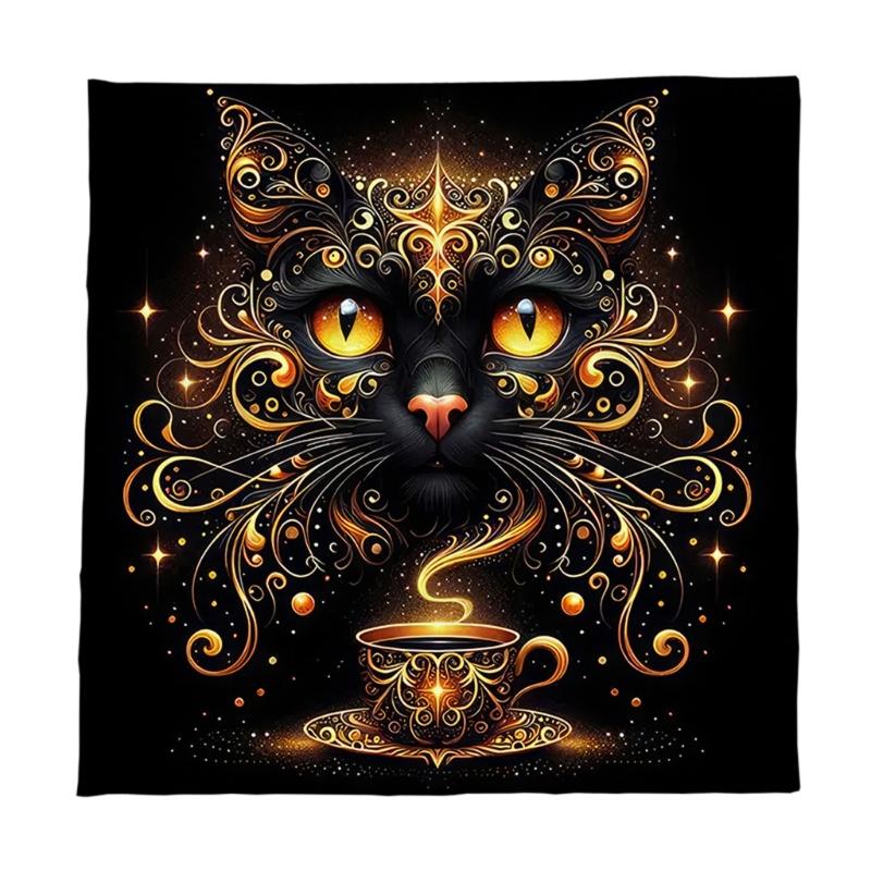 Luxurious Velvets Tarots Cloth Soft Velvets Divination Mats Mystical Symbols Enhances Spiritual Practice