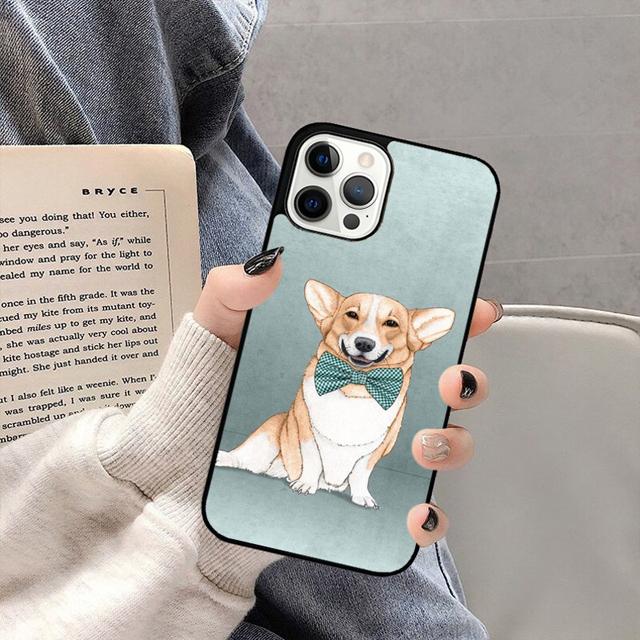 Cute Corgi Dog Phone Case Back Cover for iPhone 17 Air 16 15 14 13 11 12 Pro Max PlusS Shell Coque