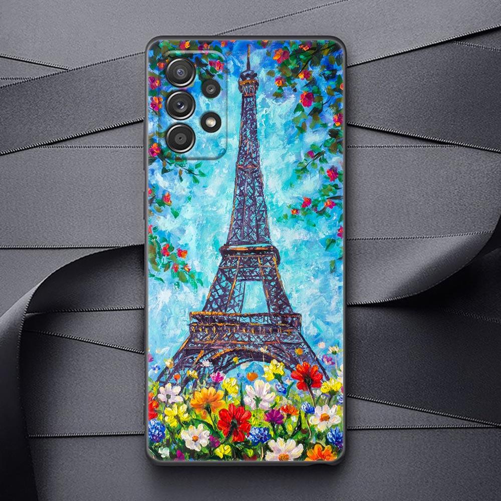Oil Painting Phone Case For Samsung Galaxy A32 A33 A31 A23 A22 A21S A13 A12 A11 A03 A02 5G Cases Cover Cat Van Gogh Starry Night