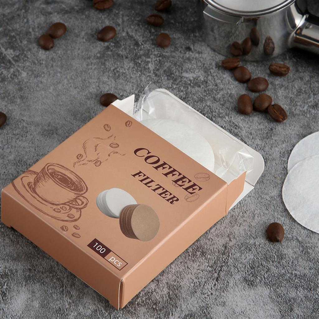 Kávové filtrační papíry 51mm 53mm 58mm Kulaté Jednorázové Sekundární Filtrační Papíry Espresso Portafilter Příslušenství Baristické Nástroje