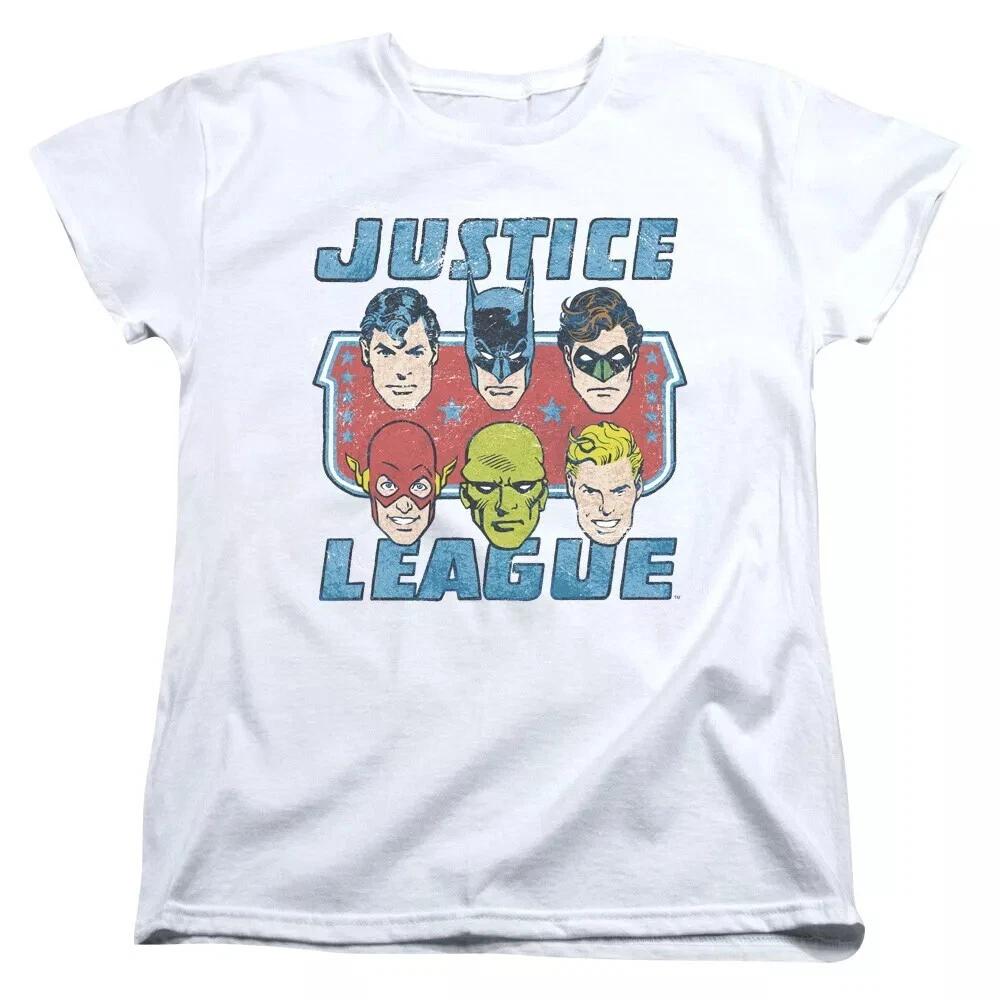 Justice League Of America  Faces Of Justice  Women s T-Shirt S