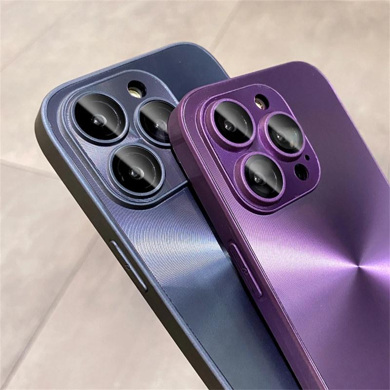 Luxury Bling Laser Aurora Pattern Phone Case for iPhone 16 15 Pro Max 13 12 11 14 Plus Cases Soft Bumper Shockproof Matte Cover