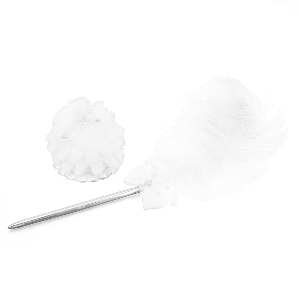 Hochzeit Feder Signierstift mit Halter für Hochzeit Meeting Büro Geschenk Veranstaltungen Zuhause