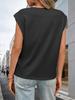 Womens Cotton Cap Sleeve Tank Top Loose Fit Basic Summer Tee