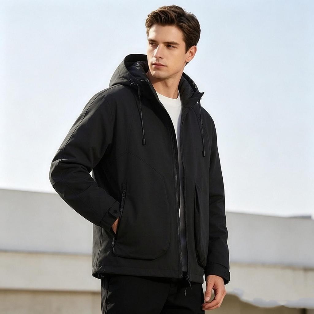 Men's Outdoor Lightweight Soft Jacket Windproof Breathable for Spring Hiking