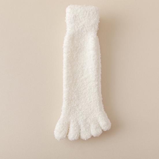 Winter Coral Fleece Five-Toe Socks – Thickened Warm Sleep and Floor Socks for Men and Women