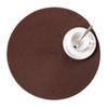 Table Mats 4pcs Round Woven Table Pads Placemat PP Waterproof Cloth Home Coffee Shop