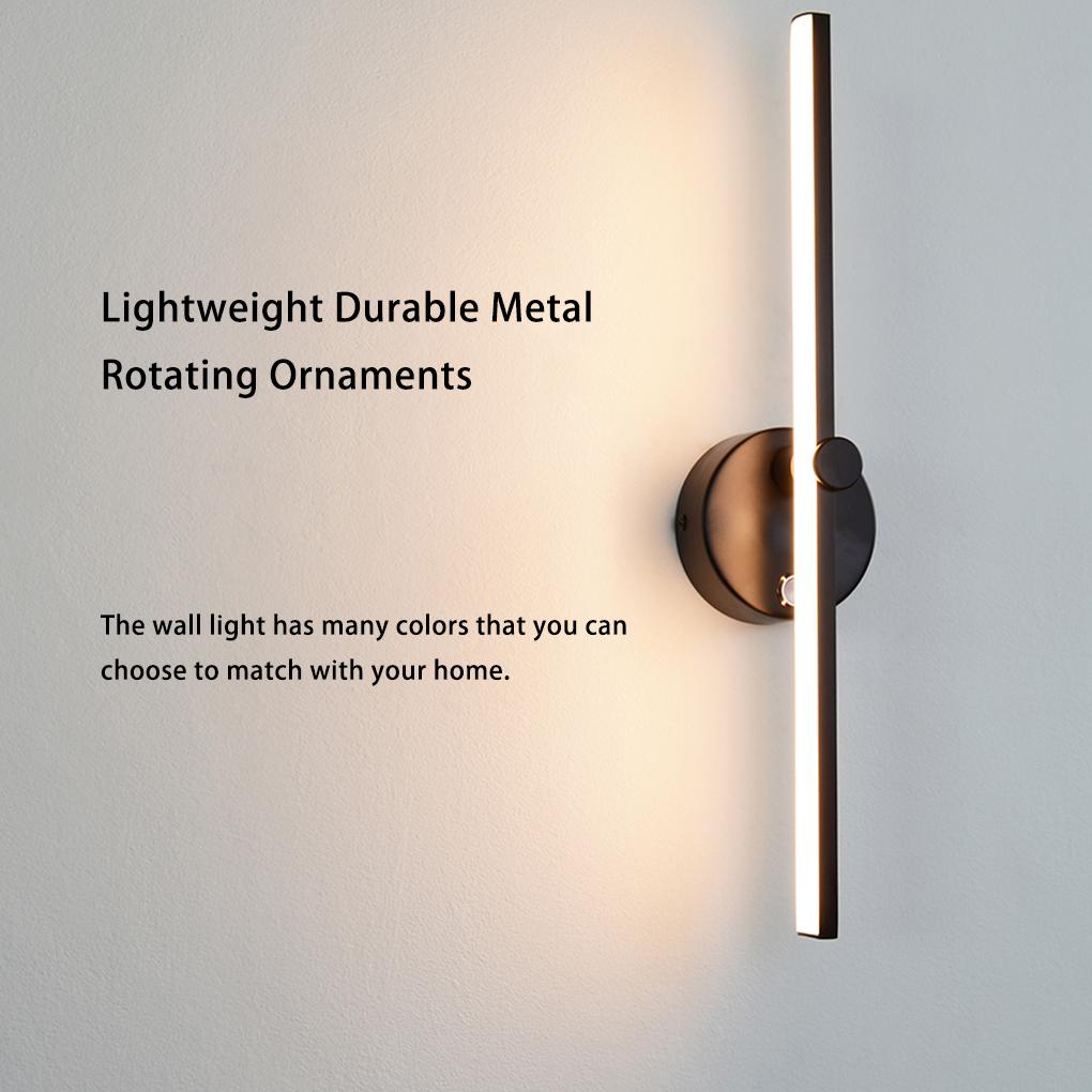 Aluminium Wall Light Solid Color Wall-mounted LED Replacement Ple Style 300 Degree Household Hotel Bedroom Lamp Ornament