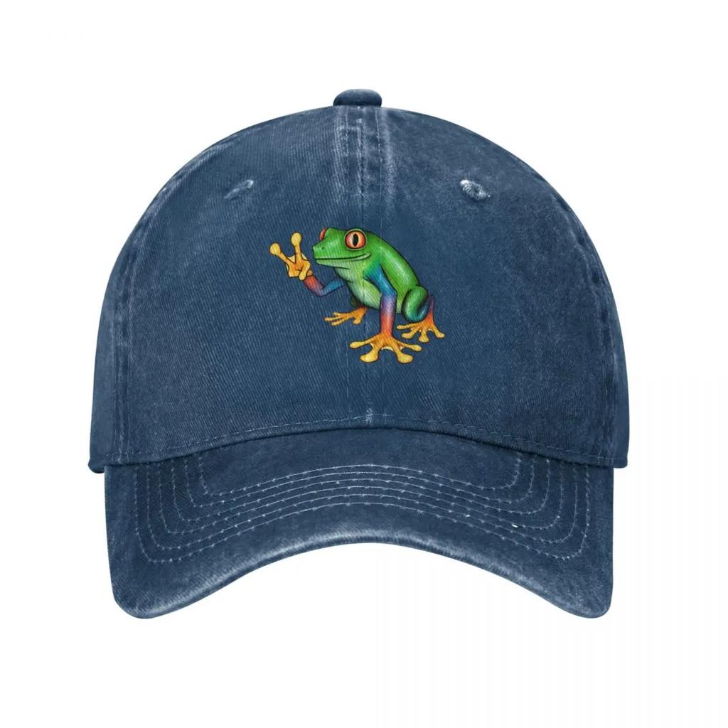 Peace Frog Baseball Cap Visor Anime Hat Luxury Brand Big Size Hat Womens Beach Unisexs