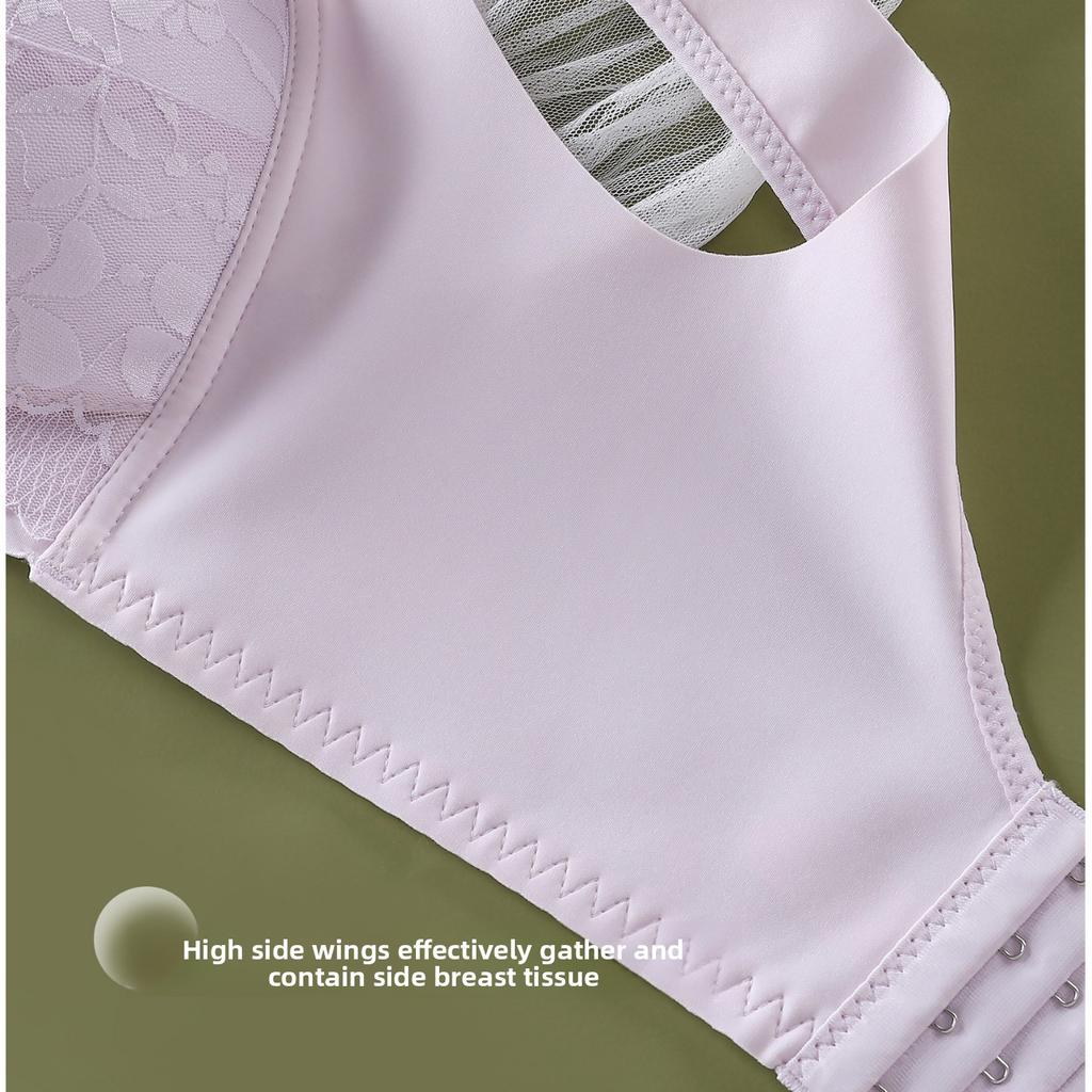 Maternity Nursing Bra Lace Thin Front Closure Breastfeeding Bra Pregnancy Postpartum Push Up Anti Sagging Comfortable Supportive Underwear