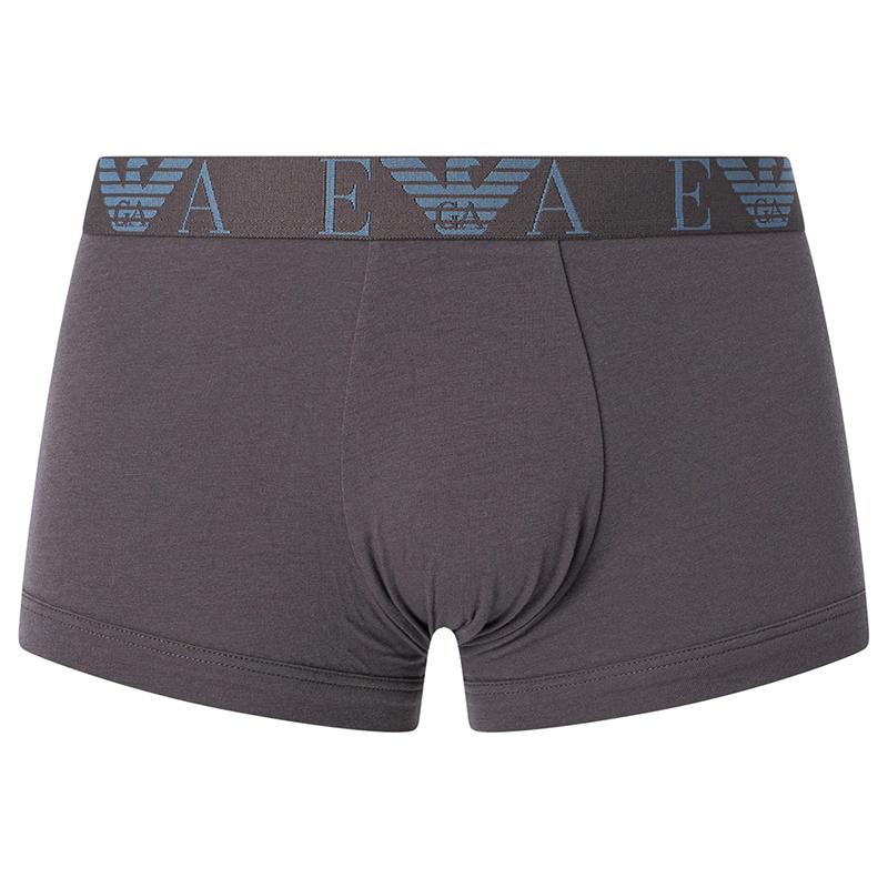 Emporio Armani Men' Boxer Briefs 3 Pack Gray, Black, Blue 111357-4F715-34731